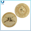 Moneda 3D chapada en oro conmemorativa de 24K, modifique la moneda conmemorativa del diseño, la moneda de la policía militar