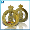 Insignia de la medalla de la placa de oro de 24K, la insignia de la moneda del souvenir de honor, la insignia de la asociación de metal, la insignia de la medalla de souvenirs de alta calidad