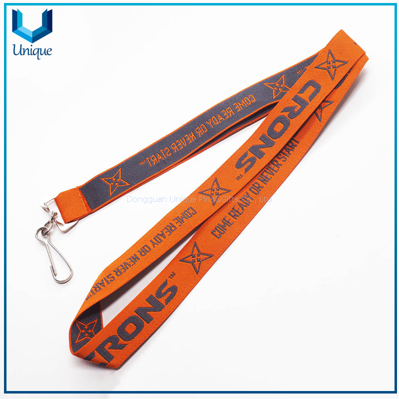 Cordón jacquard con logotipo personalizado y hebilla