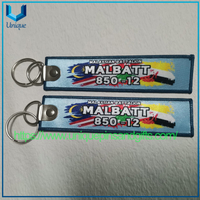 Llaveros personalizados con la bandera del ejército bordado, llaveros de coche con bordado de tela, llavero tejido, llavero con la bandera de la Fuerza Provisional de las Naciones Unidas