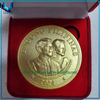 Medalla Presidenta Bagong Pilipinas 3D de bronce de 2 pulgadas personalizada de alta calidad enchapado en oro con caja de terciopelo