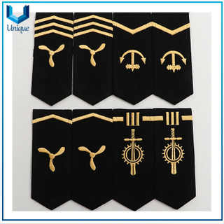 Patch bordado personalizado, parches militares de bordado para ropa, rayas de Epaulette en mochila, emblema de hombro uniforme de la policía para prendas de vestir