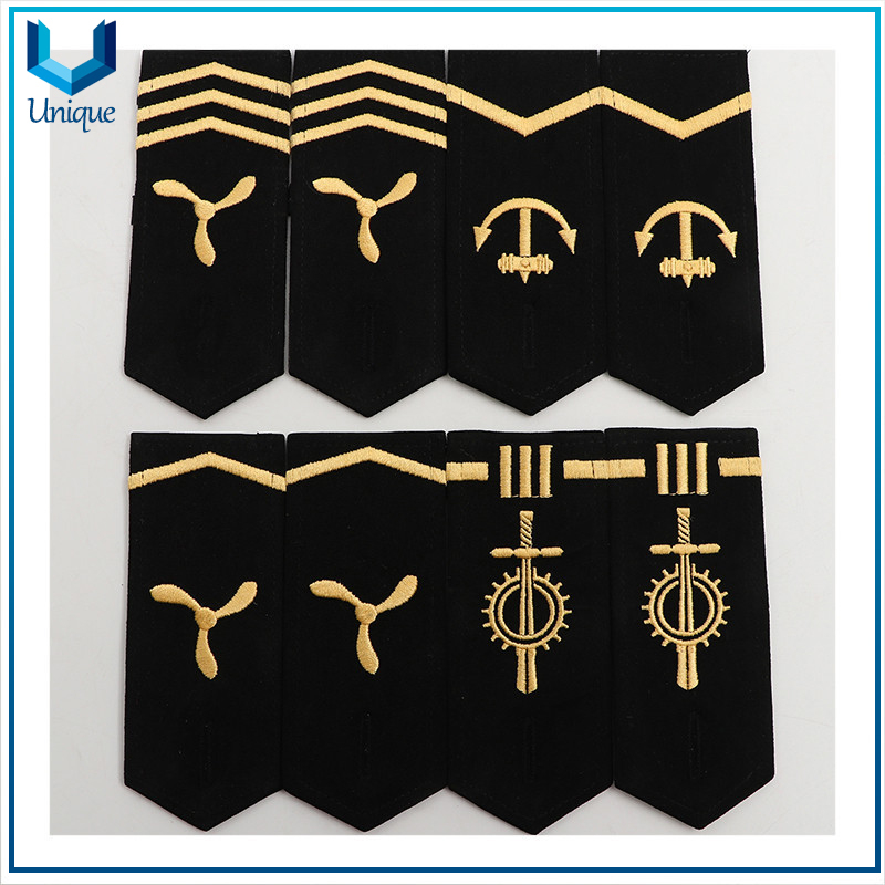 Patch bordado personalizado, parches militares de bordado para ropa, rayas de Epaulette en mochila, emblema de hombro uniforme de la policía para prendas de vestir