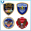 Venta al por mayor accesorio de prenda personalizada, ropa de bordado etiqueta tejida de la fuerza aérea, emblema de bordado militar en cuero PVC apliques de lentejuelas de lentejuela, parche bordado de la policía