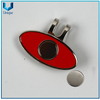 Metal Nickel Golf Hatclip, personalice el clip de gorra de golf del esmalte suave, Golf Ballmarker HatClip con imán para regalos promocionales