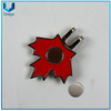 Custom Canada Maple Hoja METAL METAL METAL GOLF Clips, fábrica de artesanías de metal personalizada, hatclip de Golf de hierro de hierro golpeado al por mayor con accesorios de imán para regalos