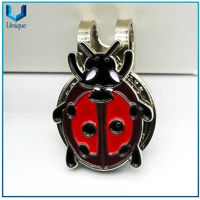 Personalice Design Golf HatClip con Golf Ballmarker en set, Golf Metal Accessories para regalos, Cap Clip Golf Polkiques,
