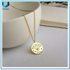 Diseño personalizado 925 Charm de plata esterlina Colgante de la moneda, Fábrica Custom Holdolkout Necklace con chapado en oro