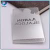 OEM Custom Design Logo grabado Plata Metal Nombre de Nombre de Nombre de Nombre de Nombre de Nombre de Negocios, Membresía de lujo en acero inoxidable Tarjeta VIP en diseño de moda