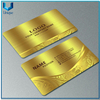 Personalice el diseño de la tarjeta de membresía de oro / plateado, tarjeta de visita de metal grabada de alta calidad Hight de 5 mm, tarjeta de invitación de boda de acero inoxidable de lujo