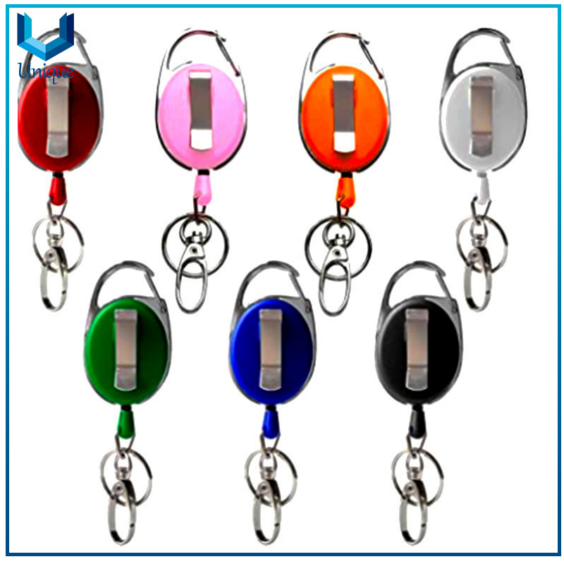 Llavero multifunción, llavero de metal del abridor de embotellador, llavero del abridor de la puerta, Personalizar Logotipo Metal Llavero con el carrete de la insignia
