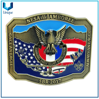 Hebilla de metal National Eaga SBR, DISEÑO DE PERSONALIZACIÓN 3D HEBILLA DE CORREO ANTIGUA PARA LA POLICÍA, REGALOS DE SOUVENIR DE HONOR MILITAR