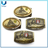 Personalice la fábrica de artesanías de metal de diseño, hebilla de metal de la Marina de Alemania en chapado de latón antiguo, hebilla de cinturón de policía militar 3D para honor regalos sovuenir