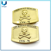 USS Ronald Reagan CVN76 Navy Hebilla de metal militar, chapado en oro 3D Skull Logo Cinturón Hebilla para los regalos de Souvenir de Honor