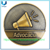 Moneda de Honor de Medalla de Premio de Abogado Destacado de 2' con revestimiento antiguo 3D personalizado de Brasil