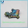 Insignias de metal exquisitas hechas a medida de alta calidad Broches Pin de solapa en formas únicas con patrones de texto de logotipo coloridos personalizados impresos con UV
