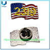 Insignias de metal encantadoras diseñadas para requisitos particulares de la bandera nacional de las insignias con el embrague de la mariposa
