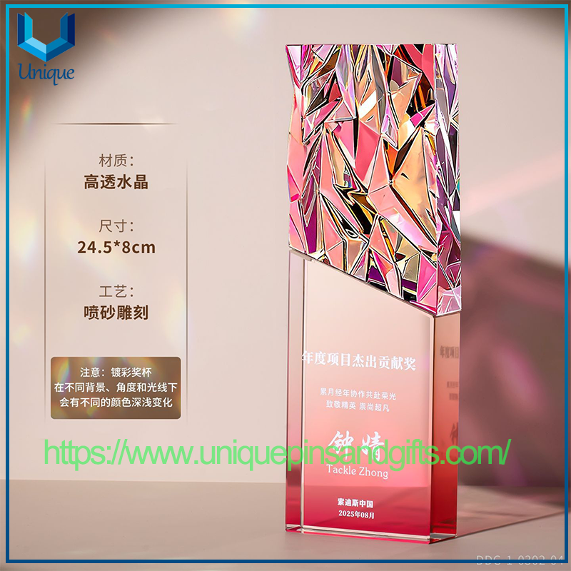 Trofeos de cristal K9 personalizados, trofeo de cristal para empleados destacados, trofeo Elite de ventas, excelente trofeo de diseñador