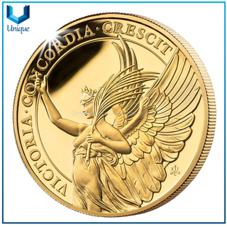Espejo chapado en oro y plata como monedas de espejo de oro de forma redonda 