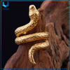 Kalen acero inoxidable oro plata serpiente encanto anillos de dedo para hombres