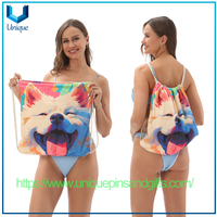 Diseño personalizado de toalla de toalla de toallas de playa de playa de playa 2 en 1