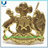 Insignia chapada en oro de metal personalizada, broche, Pin de solapa, emblema de gemelos de la Marina de Chile