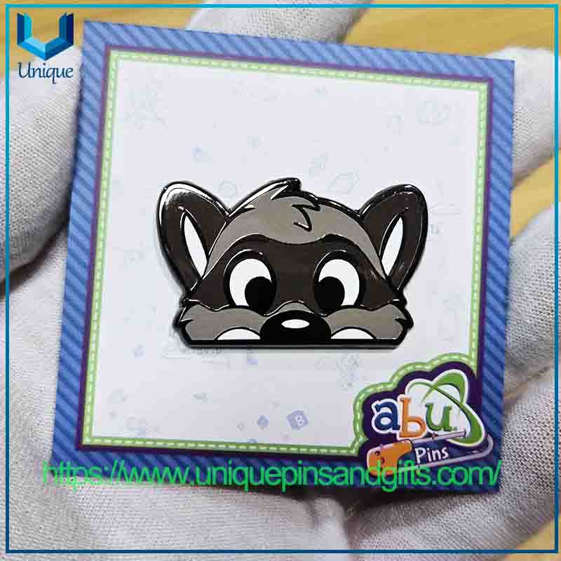 Insignia de esmalte de cerdo de dibujos animados geom&eacute;tricos con impresi&oacute;n colorida para ni&ntilde;os de promoci&oacute;n escolar (6) 