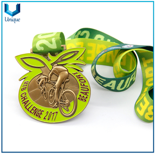 China al por mayor de la fábrica de artesanías del metal, medalla de la bicicleta 3d, la medalla de la aleación de zinc, la medalla de souvenir del esmalte suave para los regalos promocionales