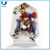 Marco de fotos de muestra gratis, marco de vidrio de soporte para conjuntos de decoración del hogar, impresión de fotos de sublimación de cristal de la boda regalos promocionales