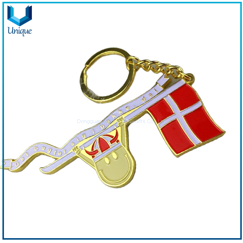 Llavero Qatar Moda Metal Llavero Botter Abridor, Personalizar Estilo de la bandera Die Cast Linch Aleación de aleación Abrelador para regalos de souvenir