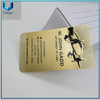 Tarjeta de visita de metal de acero inoxidable en blanco de diseño de acero inoxidable en blanco de encargo, tarjeta de membresía VIP de lujo de moda, tarjeta de invitación de boda de oro de la superficie del espejo