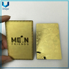 Tarjeta de visita de metal de alta calidad de 5 mm de grosor, tarjeta de membresía de club de oro de moda de lujo, tarjeta de invitación de acero inoxidable 304