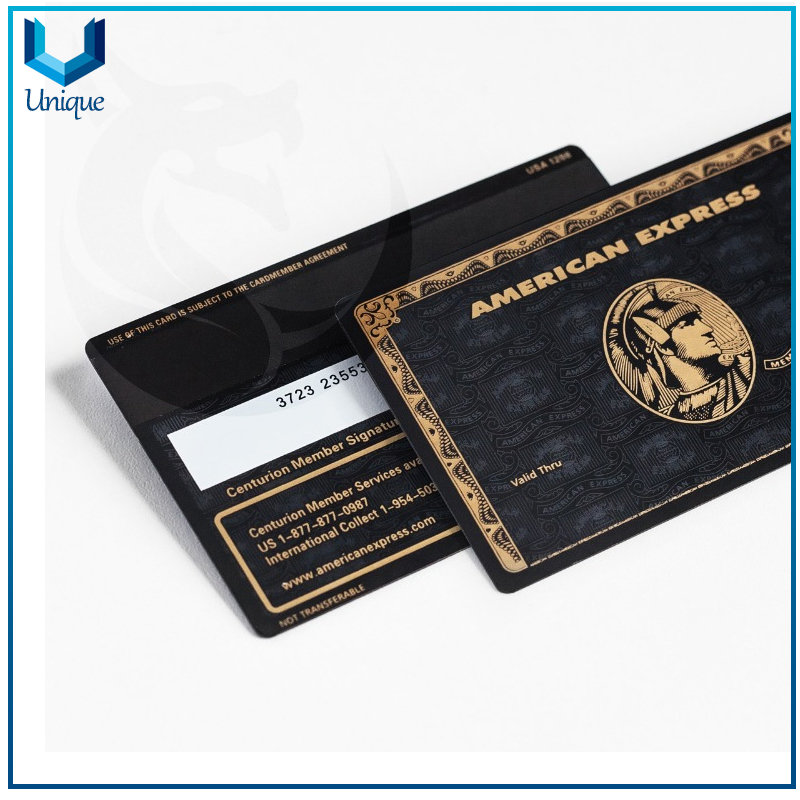 Tarjeta de visita de metal negro de acero inoxidable personalizado, tarjeta de membresía de metal, tarjetas de crédito de visa de metal en blanco con rayas magnéticas