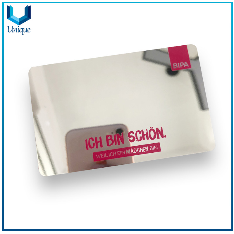 Fabricante de tarjetas de visita de metal, tarjeta de visita de metal de diseño de diseño creativo personalizado, tarjeta de invitación de metal de plata láser engradecida