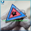 Broche de alfiler de Metal 3D personalizado para solapa, insignia con forma triangular de búho y pulpo brasileño, insignia con cierre de mariposa PMGO SSPGO CBMGO
