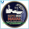 Monedas conmemorativas de metal 3D de alta calidad con diseño personalizado, monedas navales EXPO 2026 NAVAL FISA