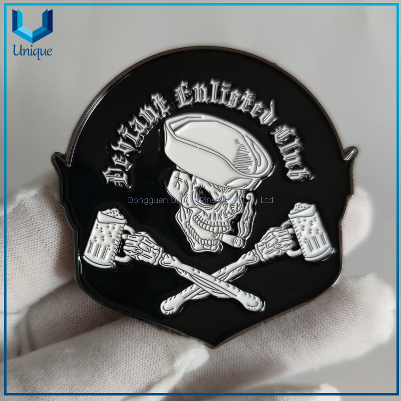 Diseño personalizado Moneda de desafío Moneda de la marina de guerra del diseño del oso creativo de la moda de dos tonos 3D