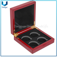 Medalla de Honor personalizada con soporte de madera, medallas de placa de metal con cinta, caja de presentación de monedas conmemorativas