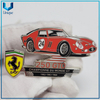 Pin de solapa de coche de carreras de esmalte duro personalizado