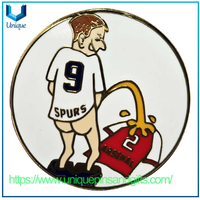 Personalice la placa de esmalte de metal encantador insignia de la solapa de esmalte de metal, la insignia escolar del emblema de la escuela, la insignia de alfiler de la solapa de la organización para regalos de decoración