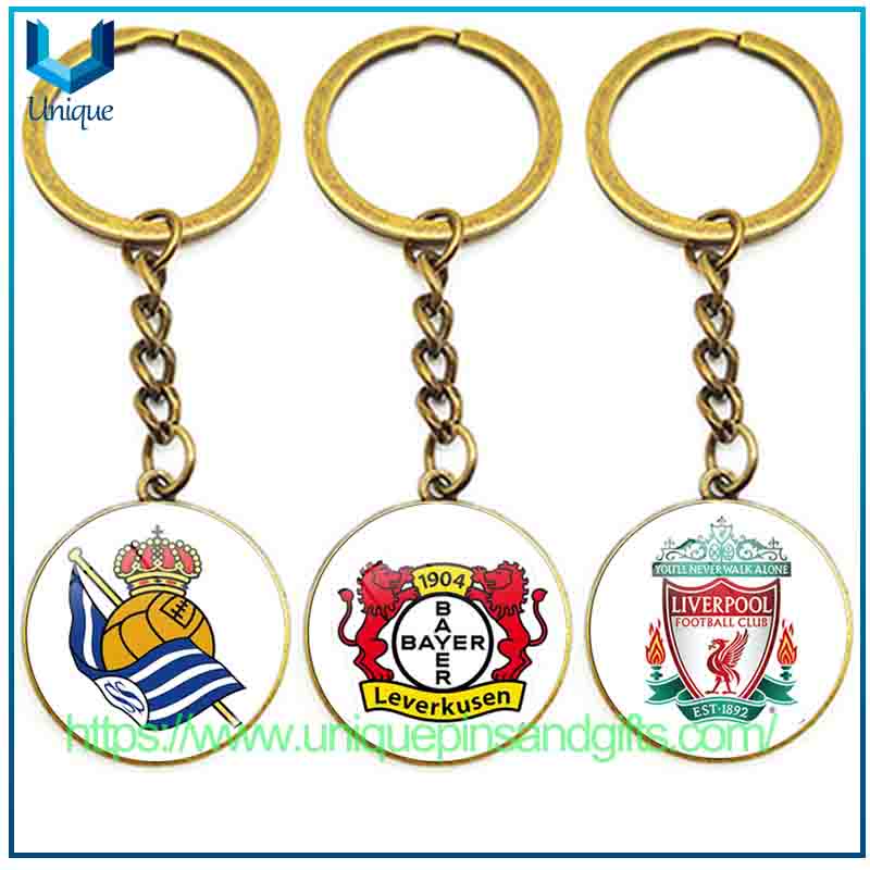 Llaveros de diamantes con logotipo de equipo de fútbol personalizados, colgantes para la Serie A italiana, La Liga española, la Bundesliga alemana, la Premier League inglesa y la Ligue 1 francesa