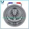 Medalla de carrera deportiva de metal con diseño personalizado de fábrica, medalla de carrera de ciclismo de Tanzania con cinta