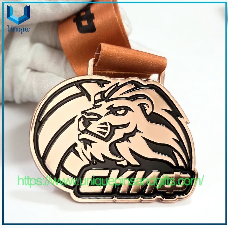 Medallas de metal 3D personalizadas, medallas rusas de eventos deportivos de bronce, oro y plata con cinta