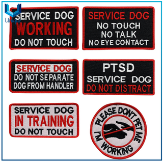 Personalice la fábrica de parches de bordado, servicio de etiqueta de bordado de perros, insignia de bordado en tela de perro militar