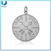 Moneda personalizada del collar 3D, 925 Collar de león de plata esterlina, colgante de moda con encanto