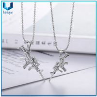 Joyería militar Colgante de plata esterlina, diseño personalizado 925 Silver Riffle colgante colgante para regalos promocionales de vacaciones