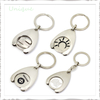 Moneda de token de la carretilla de las compras de metal de alta calidad de diseño personalizado, llavero con moneda de token para regalos promocionales