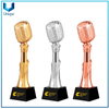 Trofeo de micrófono de metal / resina de Europa, Festival de música Souvenir Souvenir Singing Trofy Trofy, personalice el logotipo de grabado de oro, plata, trofeo de latón