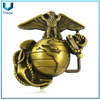 Hebilla del bolso del ejército, Fabricantes de hebilla del cinturón de metal de la pelota de golf, Hebilla de metal, Personalizar 3D Antique Plating Fashion Honor Souvenir Hebilla de metal