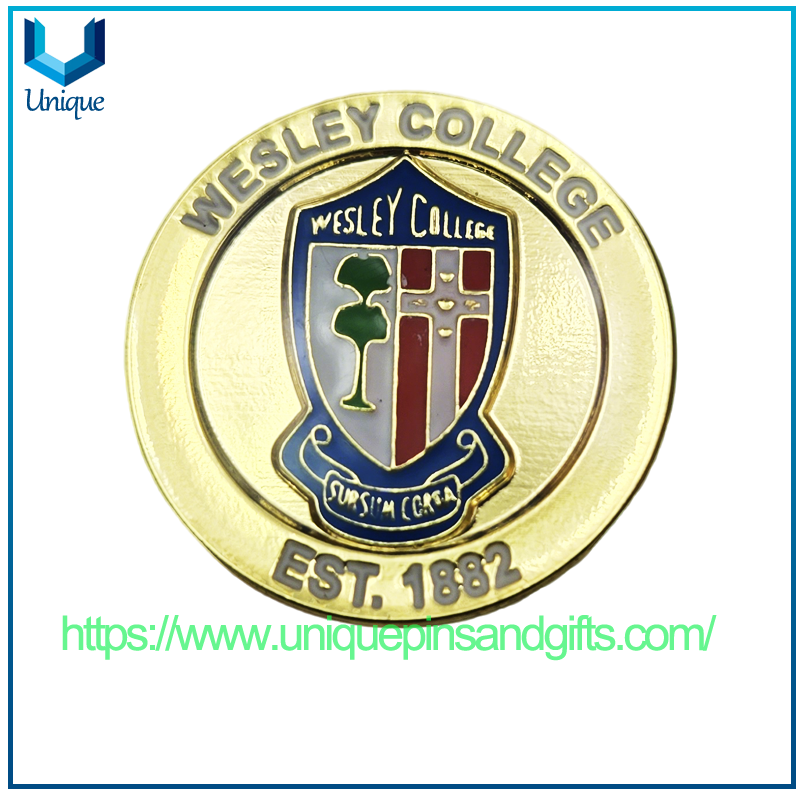 Broche escolar de metal 3D personalizado, Pin para solapa con insignia, insignia de Honor universitario, insignia de enfermería SJC